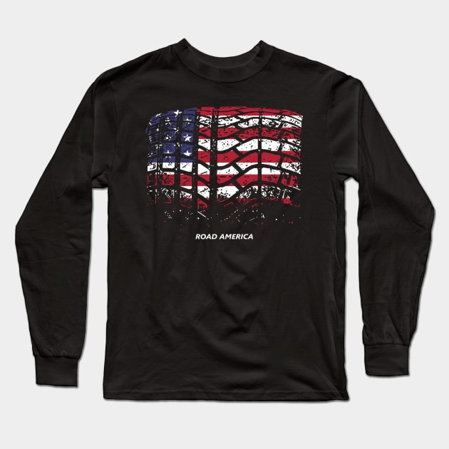 Road America Long Sleeve T-Shirt by SteamboatJoe